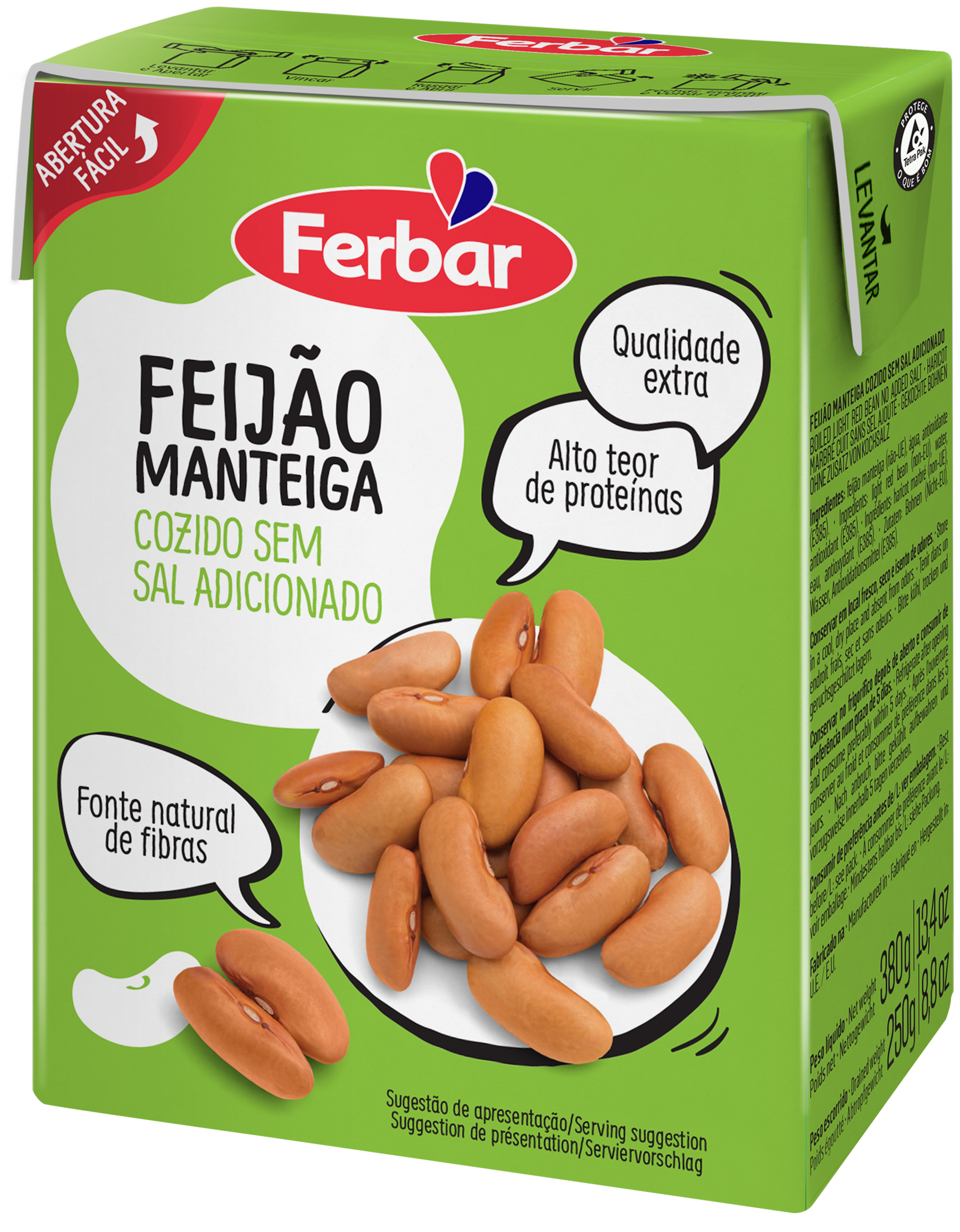 Imagem de 6492 Feijão Manteiga FERBAR Tetrapack